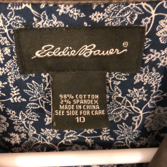 Eddie Bauer cotton sport jacket size 10 green - Picture 2 of 6